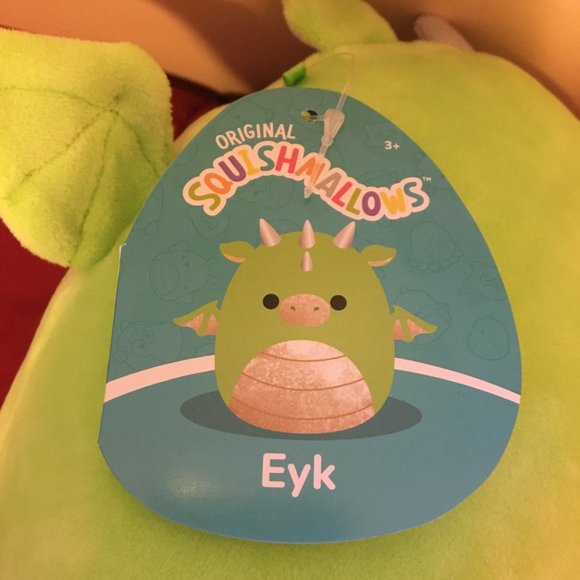 $4.99 Shipping - NWT Squishmallows Eyk the Dragon - Picture 4 of 5